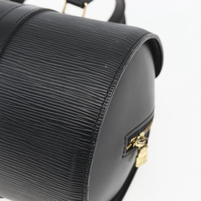 Louis Vuitton Soufflot Handbag Epi Leather, BLACK, LEATHER, Handbag