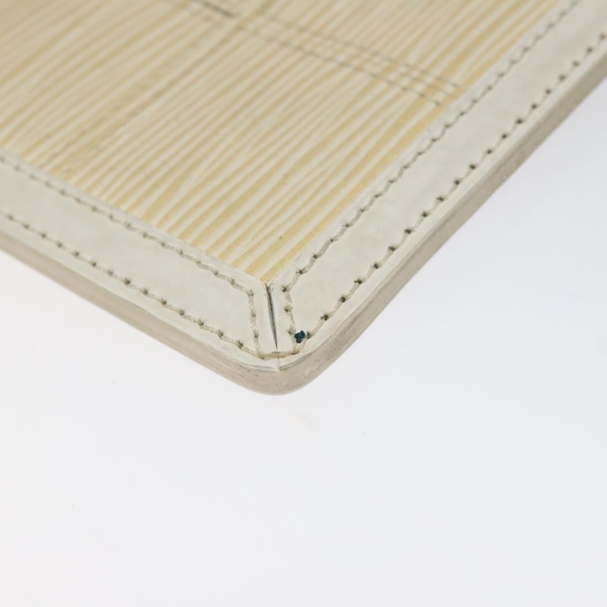 Louis Vuitton Delmonico Pochette Stretch Epi Leather, ECRU, LEATHER, Clutche & pouche