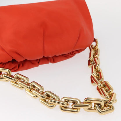 Bottega Veneta The Chain Pouch Leather, ORANGE, LEATHER, Clutche & pouche