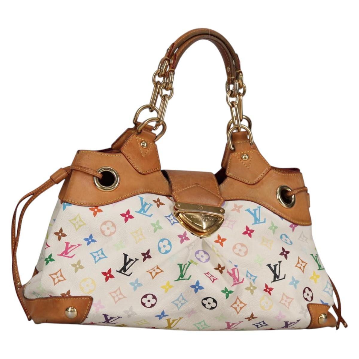 Louis Vuitton Ursula Handbag Monogram Multicolor, WHITE, CANVAS, Handbag