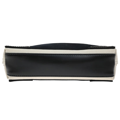 Balenciaga Navy Cabas Canvas with Leather, BEIGE, CANVAS, Bag