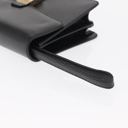 Salvatore Ferragamo Vintage clutch Bag Leather, BLACK, LEATHER, Clutche & pouche