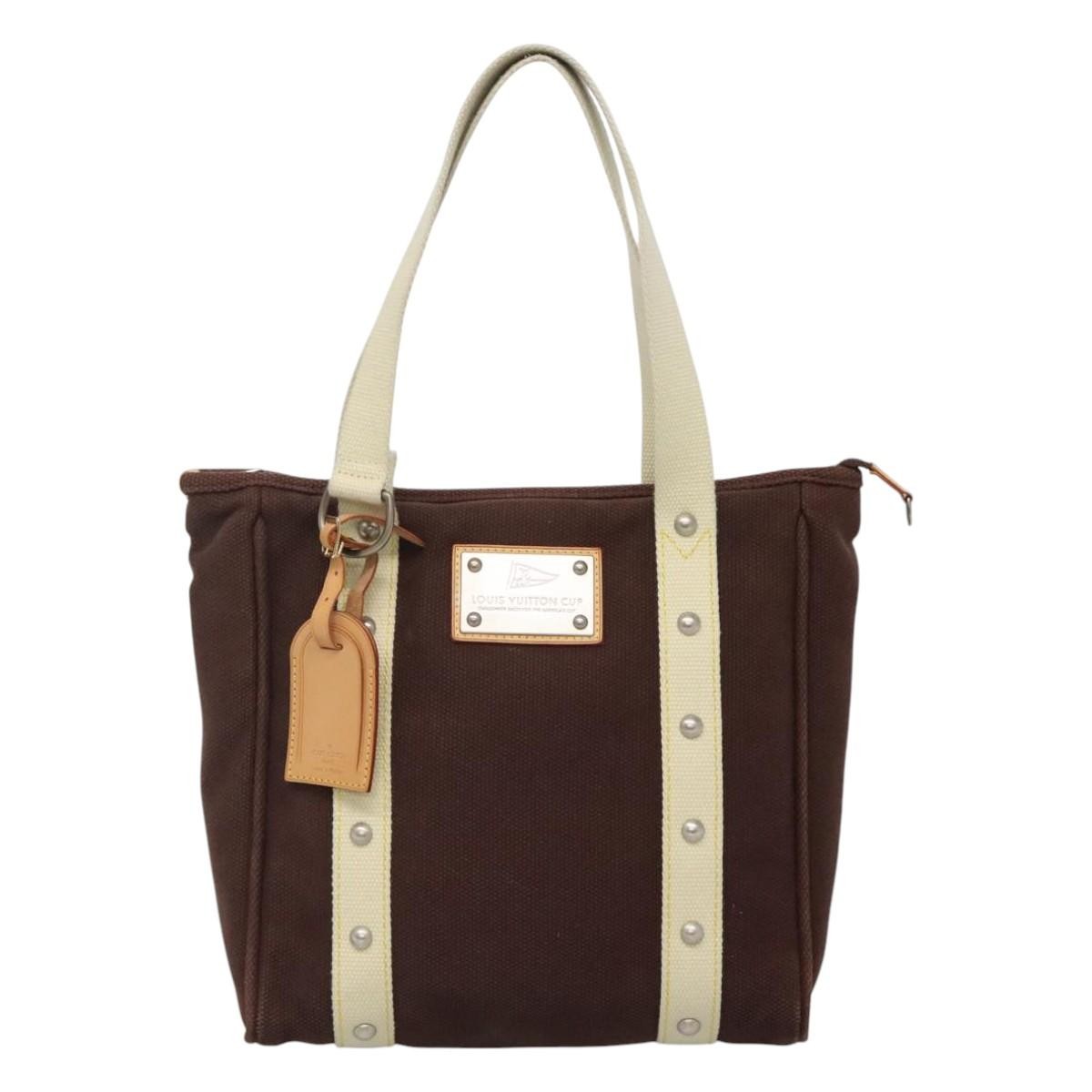 Louis Vuitton Antigua Tote Canvas, BROWN, CANVAS, Tote bag
