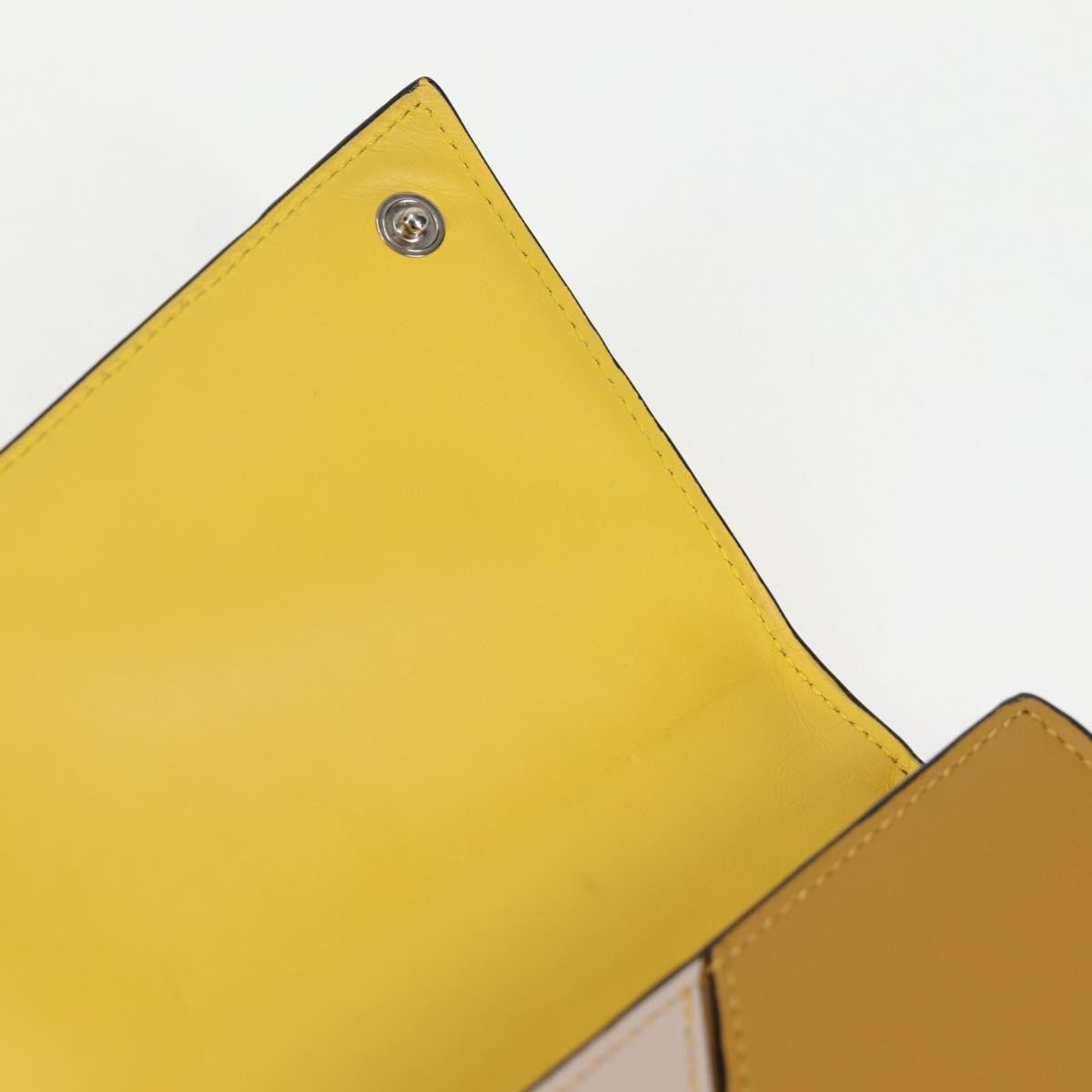 Loewe Puzzle Zip Wallet Leather, YELLOW, LEATHER, Wallets