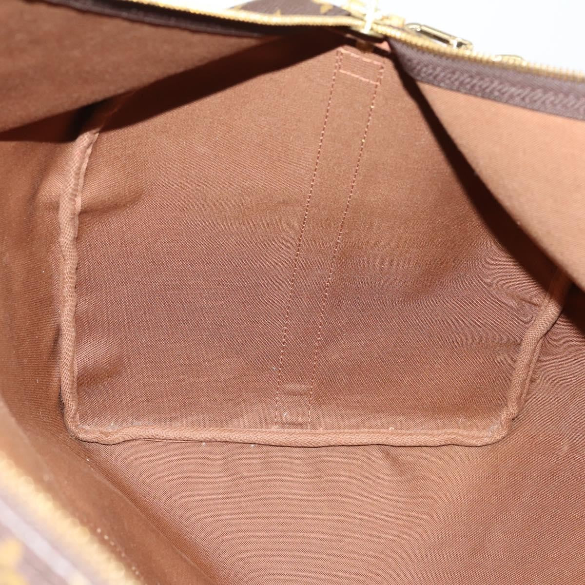 Louis Vuitton Keepall Bandouliere Bag Monogram Canvas, BROWN, CANVAS, Travel bag