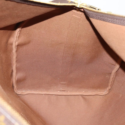 Louis Vuitton Keepall Bandouliere Bag Monogram Canvas, BROWN, CANVAS, Travel bag