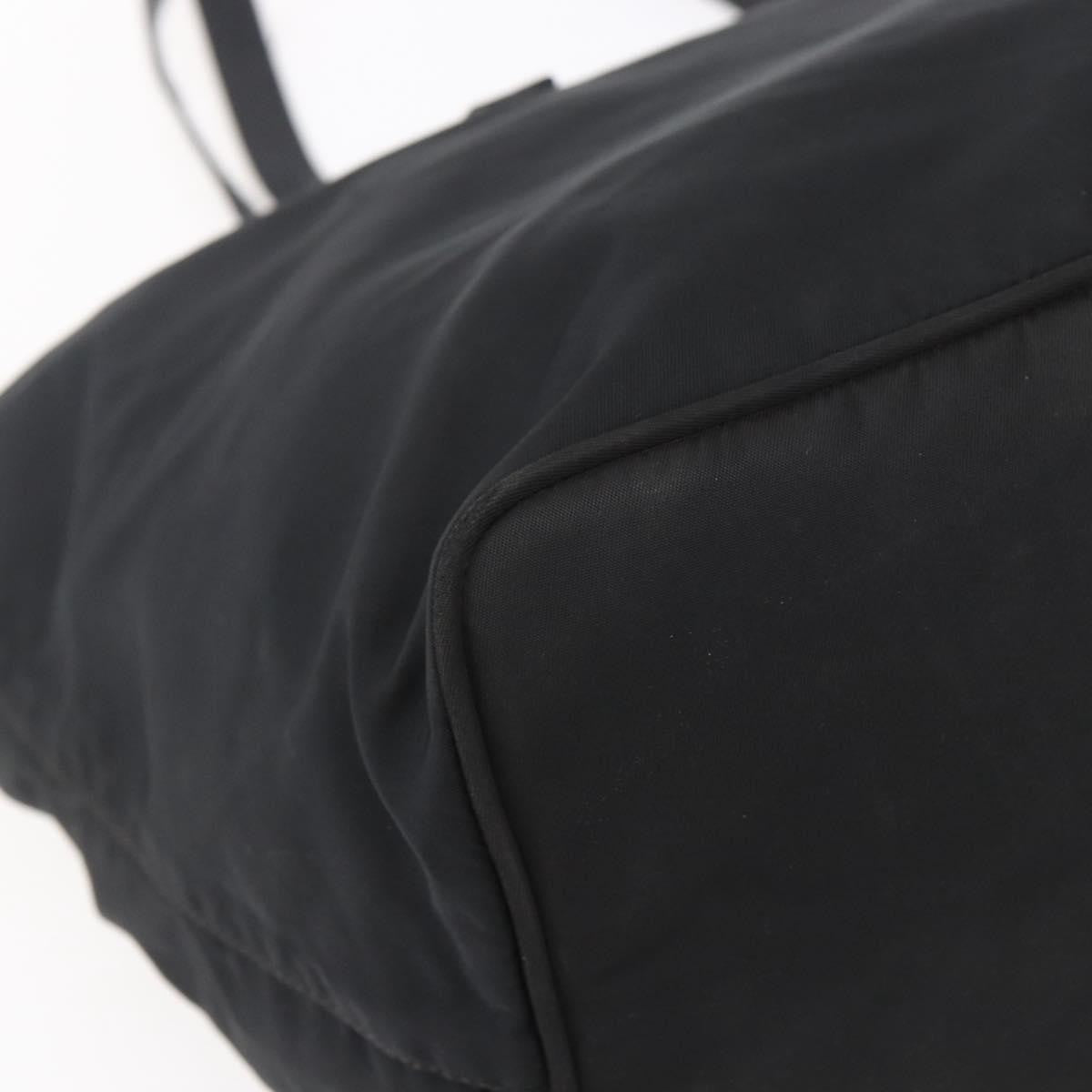 Prada Vintage Zip Tote Tessuto, BLACK, NYLON, Tote bag