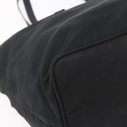 Prada Vintage Zip Tote Tessuto, BLACK, NYLON, Tote bag