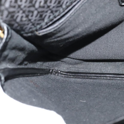 Loewe Flap Messenger Bag Canvas, BLACK, CANVAS, Shoulder bag