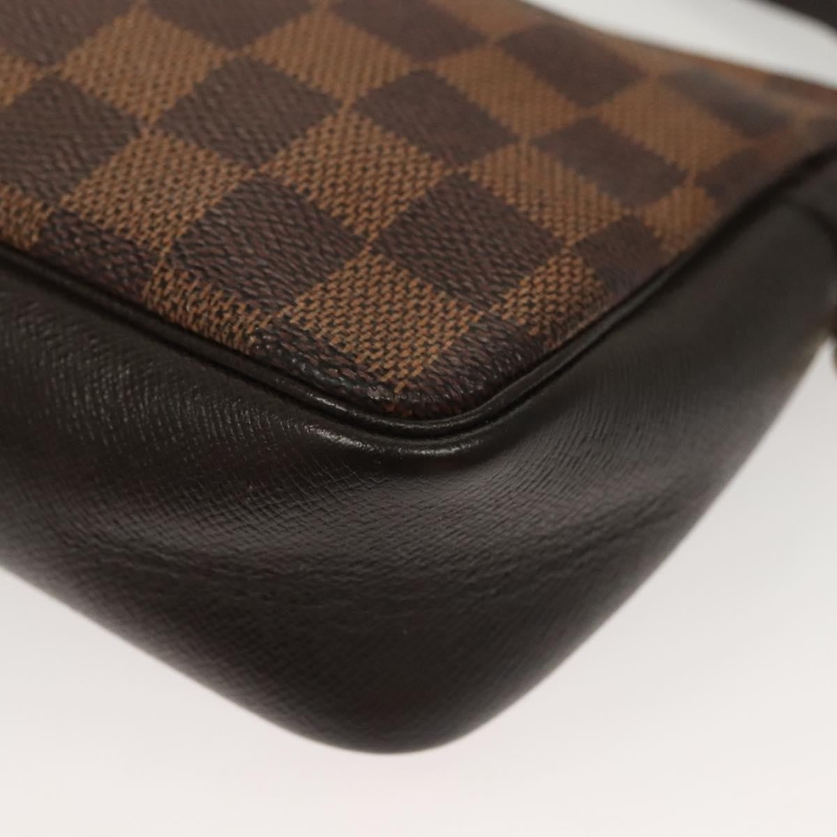 Louis Vuitton Trousse Make Up Bag Damier, BROWN, CANVAS, Clutche & pouche
