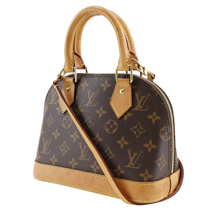 Louis Vuitton Alma Handbag Monogram Canvas, BROWN, CANVAS, Handbag