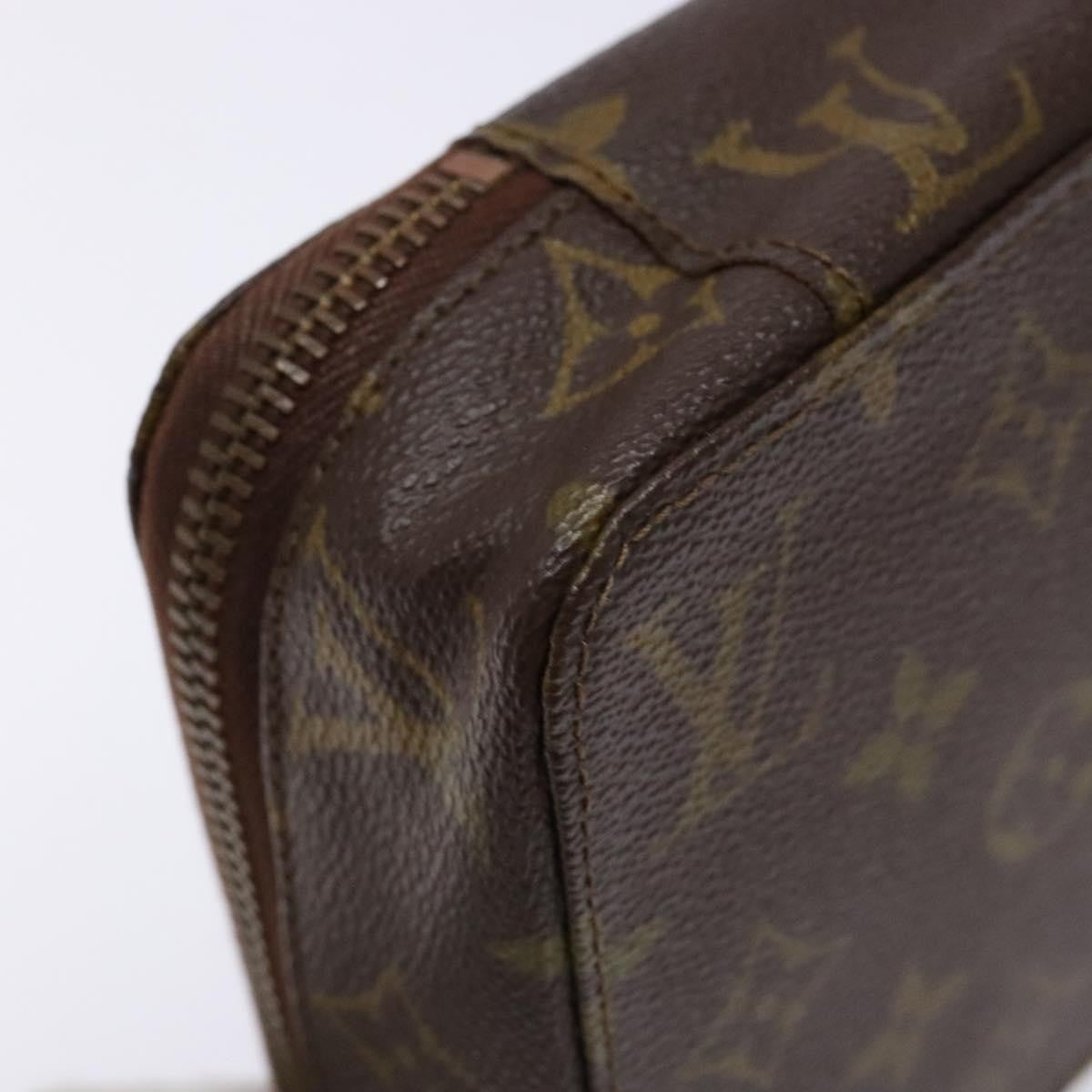 Louis Vuitton Vintage Jewelry Box Monogram Canvas, BROWN, CANVAS, Clutche & pouche