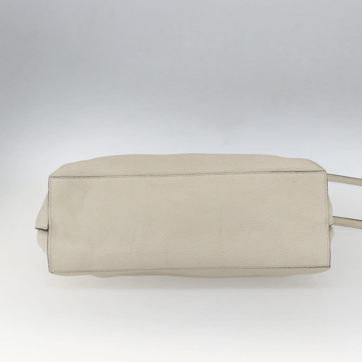 Gucci Bamboo Daily Top Handle Bag Leather, WHITE, LEATHER, Handbag