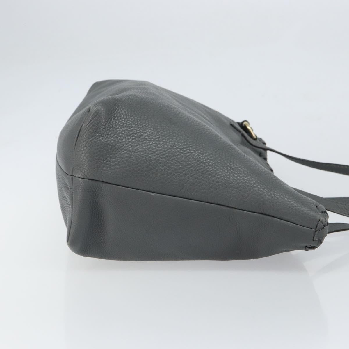 Gucci Bamboo Tassel Tote Leather, GRAY, LEATHER, Tote bag