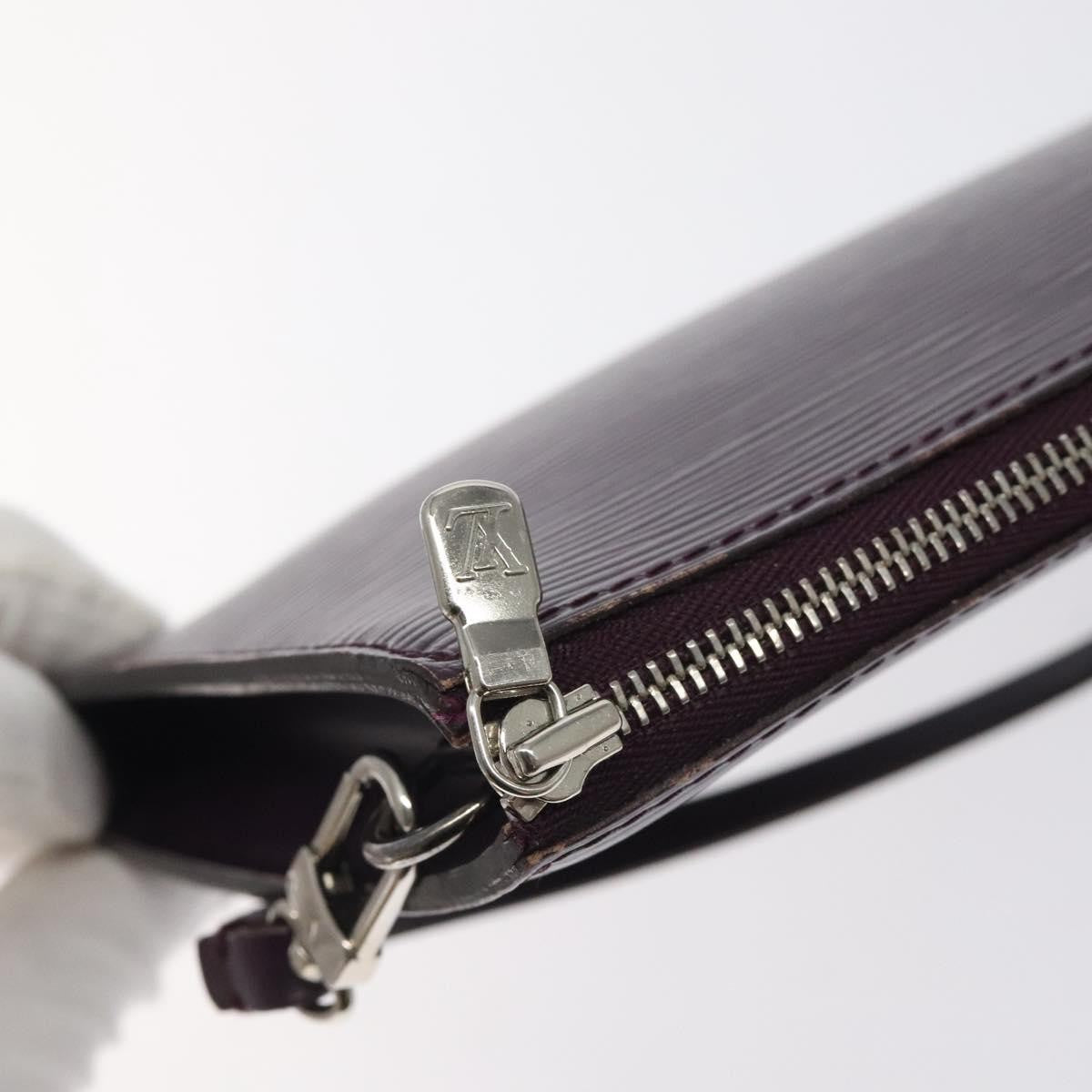 Louis Vuitton Pochette Accessoires Epi Leather, PURPLE, LEATHER, Clutche & pouche