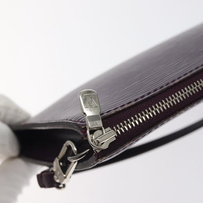 Louis Vuitton Pochette Accessoires Epi Leather, PURPLE, LEATHER, Clutche & pouche
