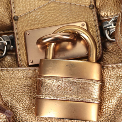 Chloe Paddington Lock Satchel Leather, SILVER, LEATHER, Handbag