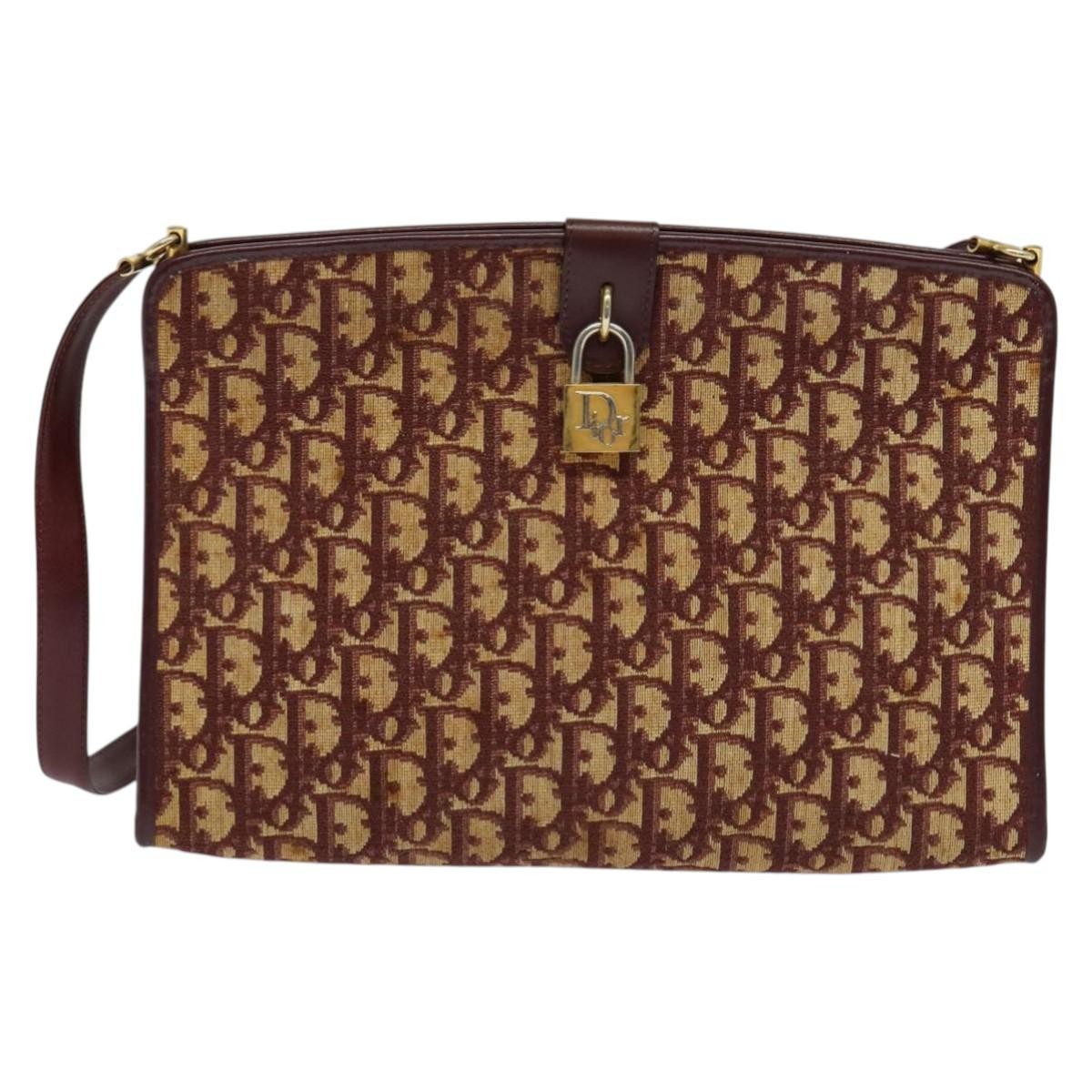 Christian Dior Trotter shoulder bag Canvas, RED, CANVAS, Shoulder bag