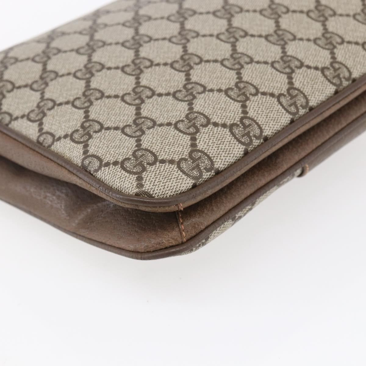 Gucci Vintage Shoulder Bag GG Canvas and Leather, BEIGE, CANVAS, Shoulder bag