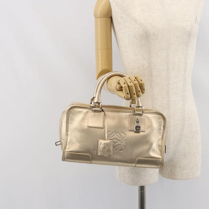 Loewe Amazona Bag Leather, GOLD, LEATHER, Handbag