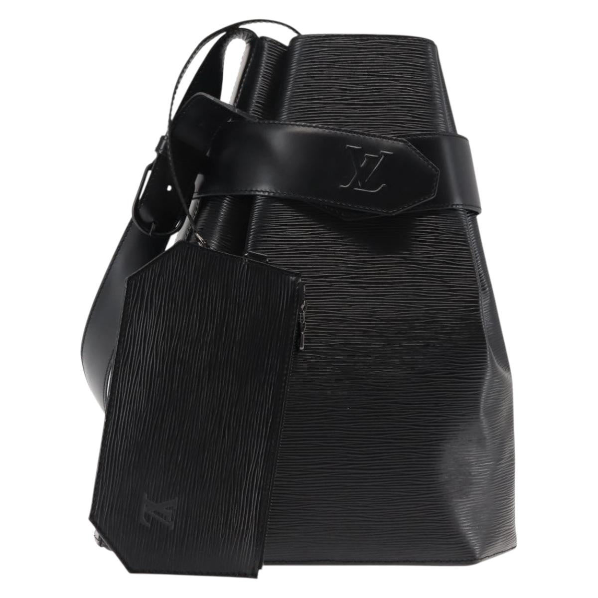 Louis Vuitton Vintage Sac d'Epaule Handbag Epi Leather, BLACK, LEATHER, Handbag