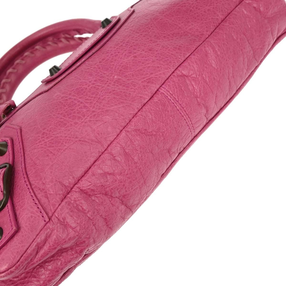 Balenciaga First Classic Studs Bag Leather, PINK, LEATHER, Handbag