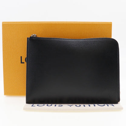 Louis Vuitton Pochette Jour Nomade Leather, BLACK, LEATHER, Clutche & pouche