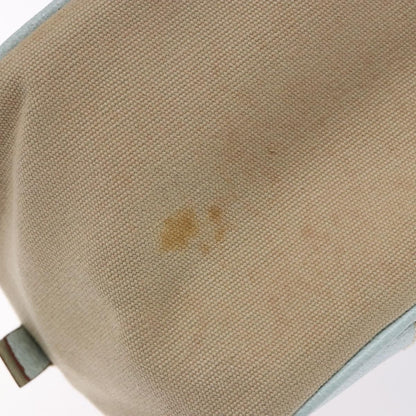 Prada Bauletto Bag Canvas with Leather, BEIGE, CANVAS, Handbag