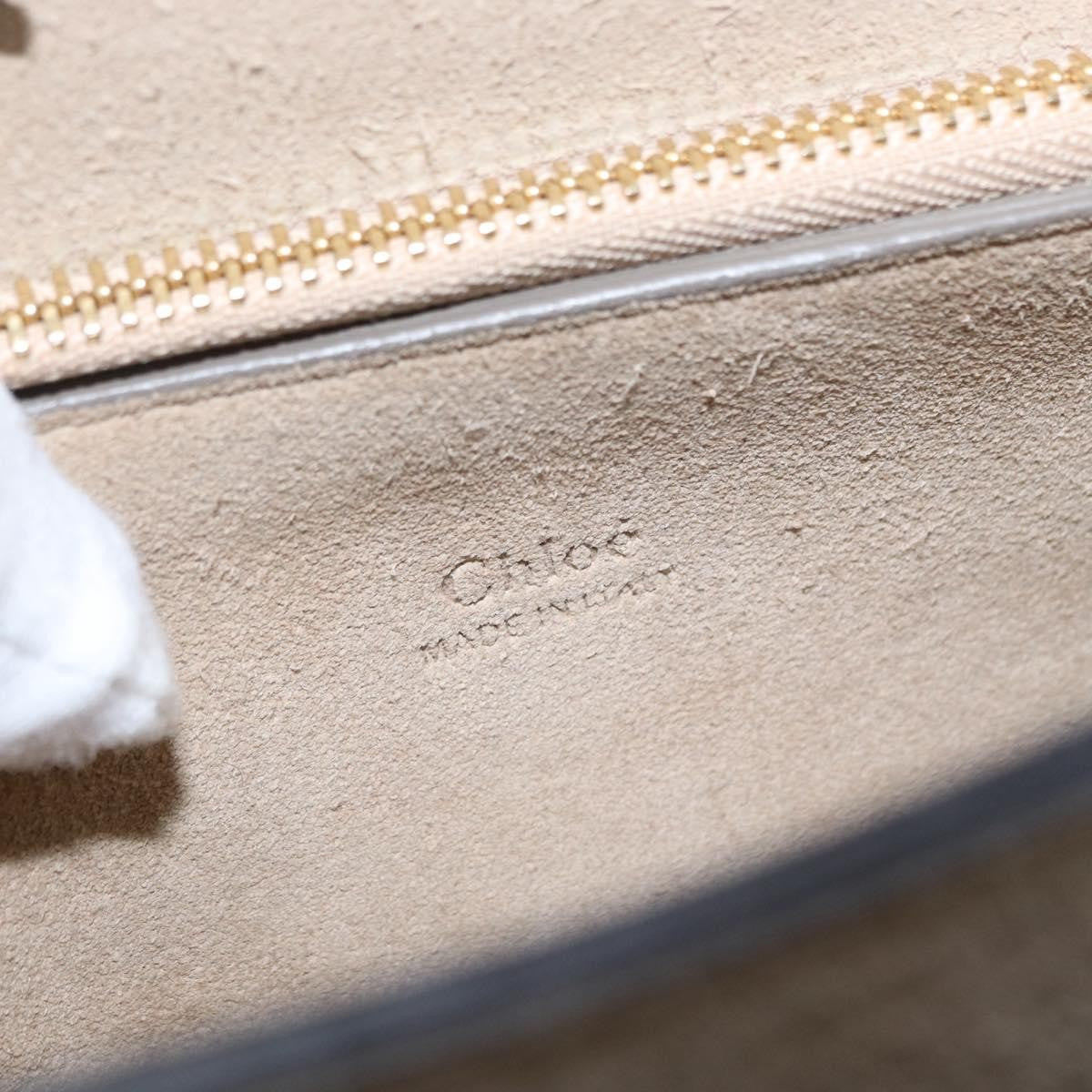 Chloe Faye Shoulder Bag Leather and Suede, BEIGE, SUEDE, Shoulder bag