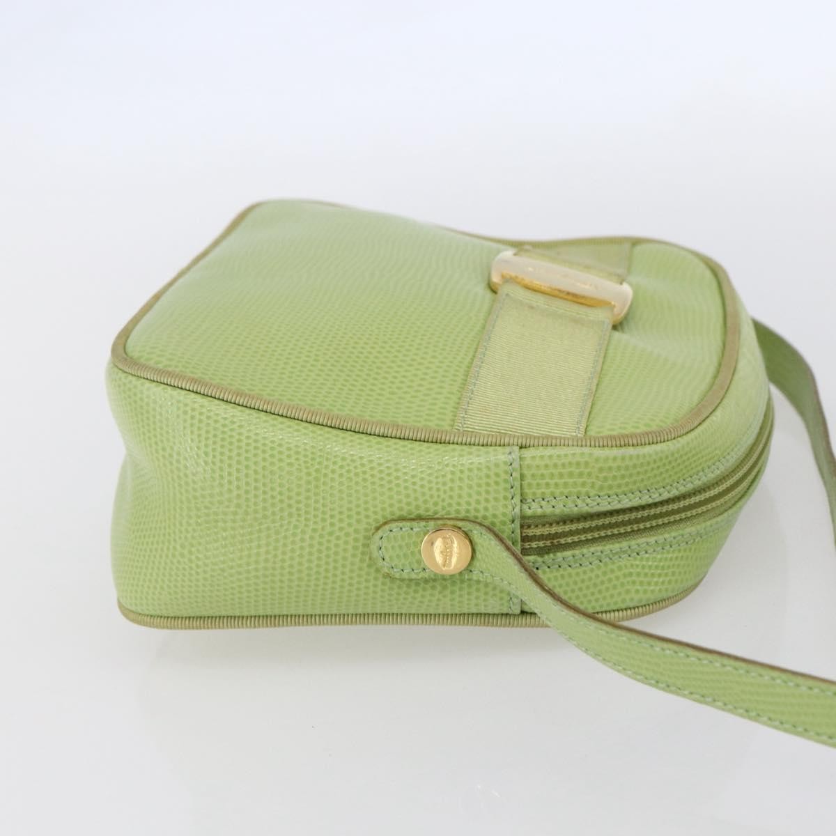 Salvatore Ferragamo Vara Bow camera Shoulder Bag Leather, GREEN, LEATHER, Shoulder bag