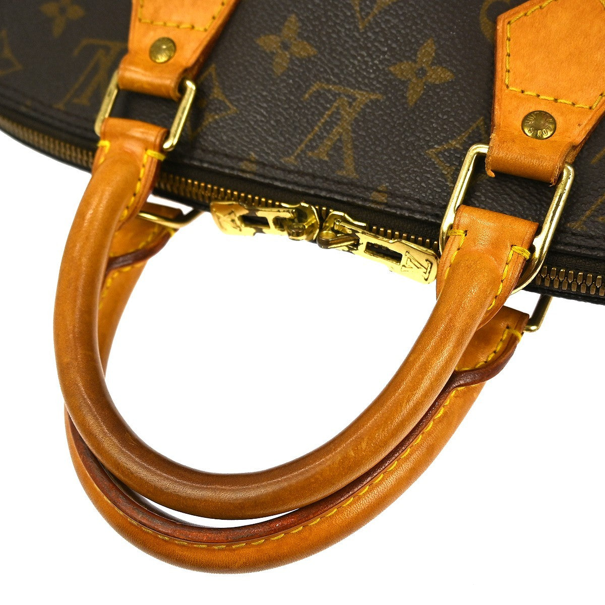 Louis Vuitton Alma Handbag Monogram Canvas, BROWN, CANVAS, Handbag