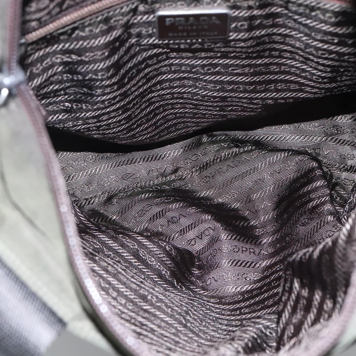 Prada Vintage Convertible Zip Tote Tessuto, KHAKI, NYLON, Tote bag