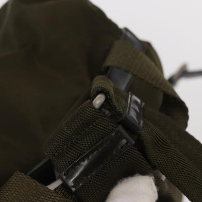 Prada Double Front Pocket Backpack Tessuto, KHAKI, NYLON, Backpack