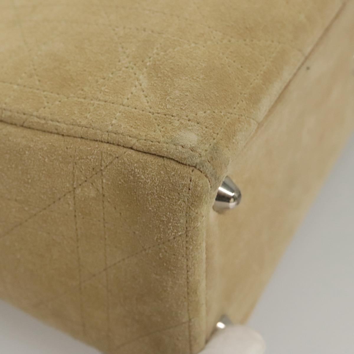 Christian Dior Lady Dior Bag Cannage Quilt Suede, BEIGE, SUEDE, Handbag