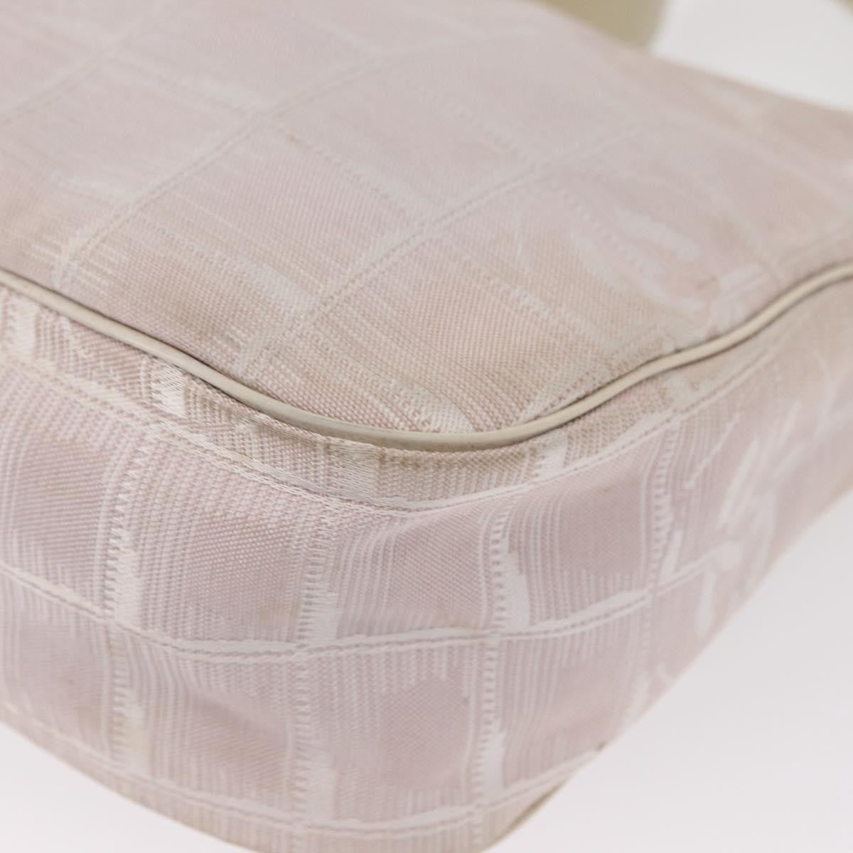 Chanel Travel Line Zip Hobo Nylon, PINK, NYLON, Handbag