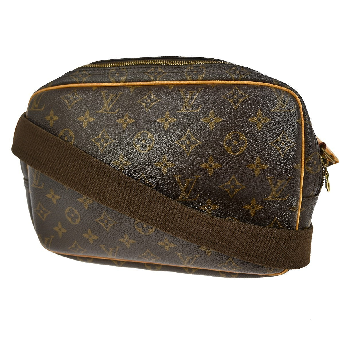Louis Vuitton Reporter Bag Monogram Canvas, BROWN, CANVAS, Shoulder bag