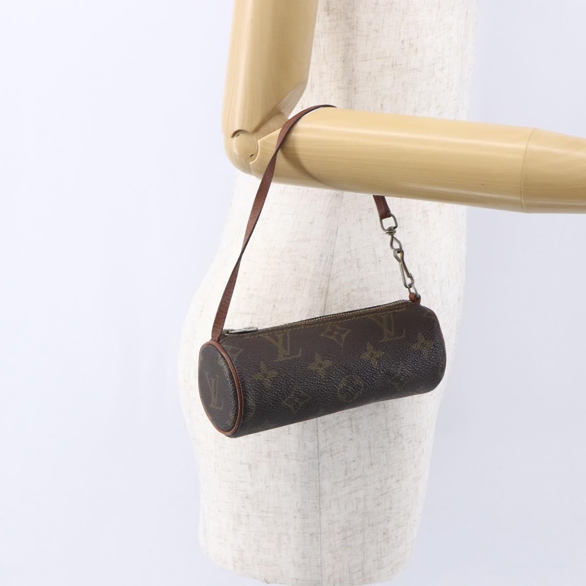 Louis Vuitton Papillon Pochette Monogram Canvas, BROWN, CANVAS, Clutche & pouche