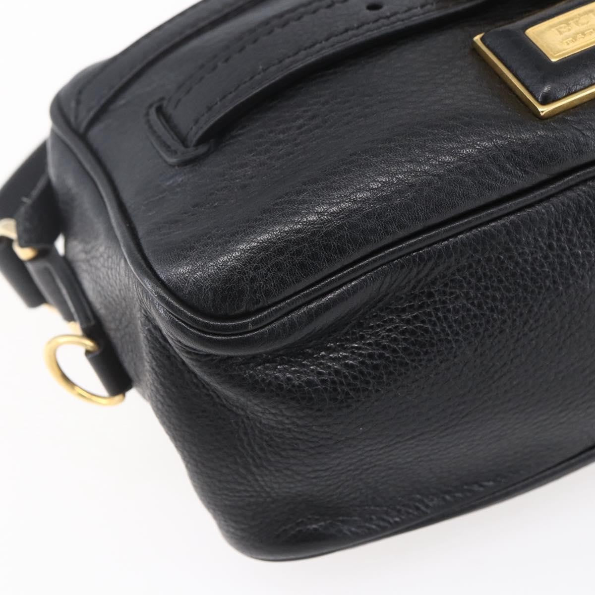 Burberry Vintage Shoulder Bag Leather, BLACK, LEATHER, Shoulder bag