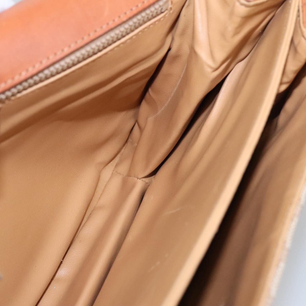 Celine Macadam Shoulder Bag Canvas, BEIGE, CANVAS, Shoulder bag