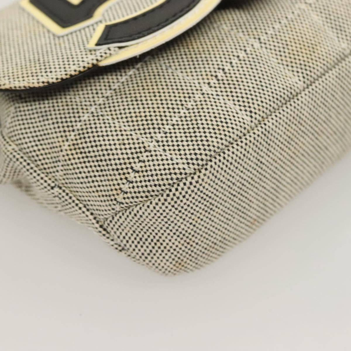 Chanel Camellia No.5 Flap Bag Canvas, GRAY, CANVAS, Handbag