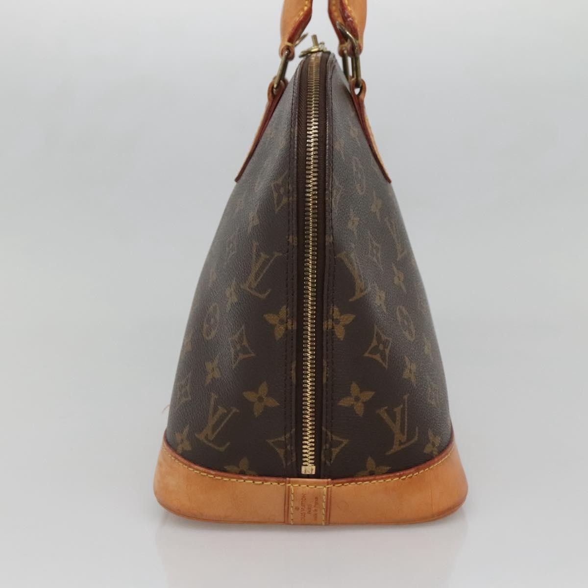 Louis Vuitton Alma Handbag Monogram Canvas, BROWN, CANVAS, Handbag