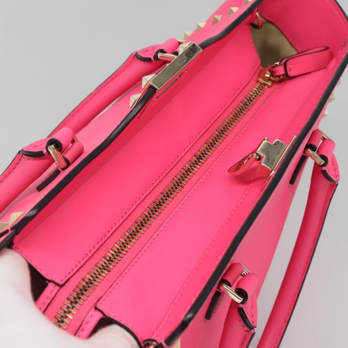 Valentino Garavani Rockstud Tote Rigid Leather, PINK, LEATHER, Tote bag