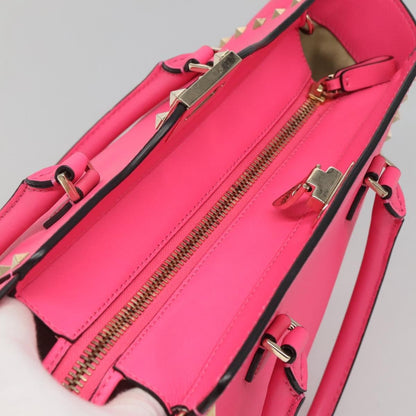 Valentino Garavani Rockstud Tote Rigid Leather, PINK, LEATHER, Tote bag
