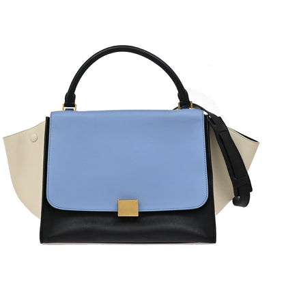 Celine Tricolor Trapeze Bag Leather, MULTICOLOUR, LEATHER, Handbag