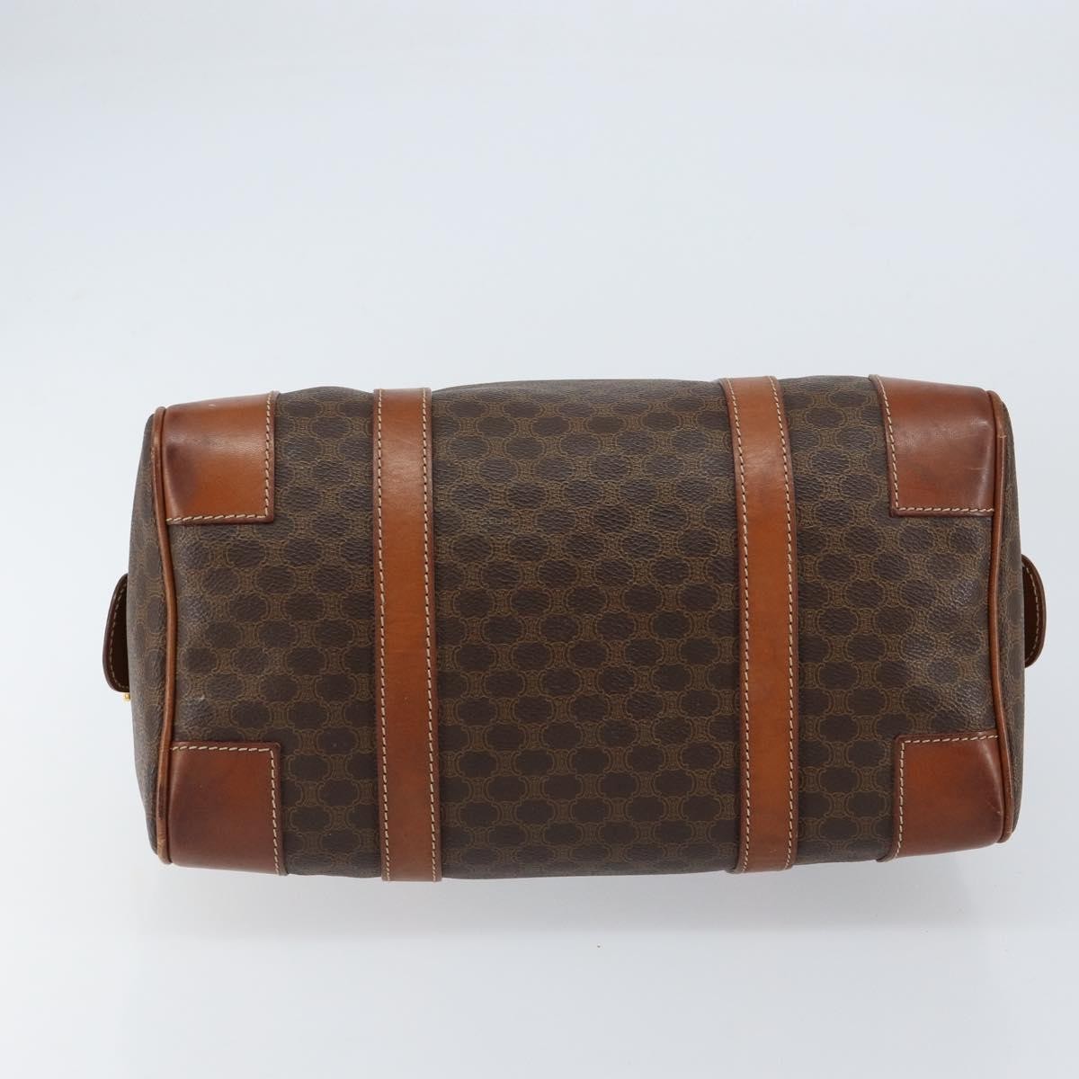 Celine Vintage Macadam Boston bag Canvas, BROWN, CANVAS, Handbag