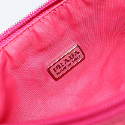 Prada Pochette Shoulder Bag Tessuto, PINK, NYLON, Clutche & pouche