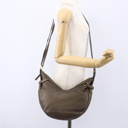 Salvatore Ferragamo Vintage Shoulder Bag Leather, BROWN, LEATHER, Shoulder bag