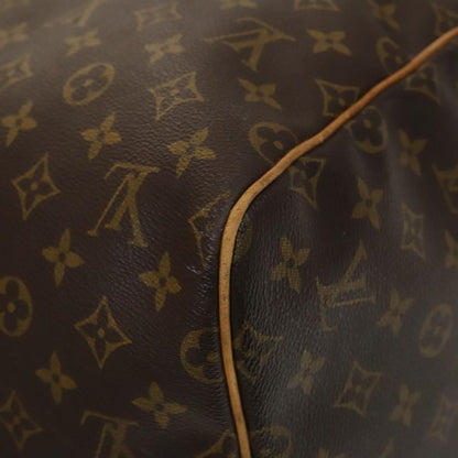 Louis Vuitton Keepall Bag Monogram Canvas, BROWN, CANVAS, Travel bag