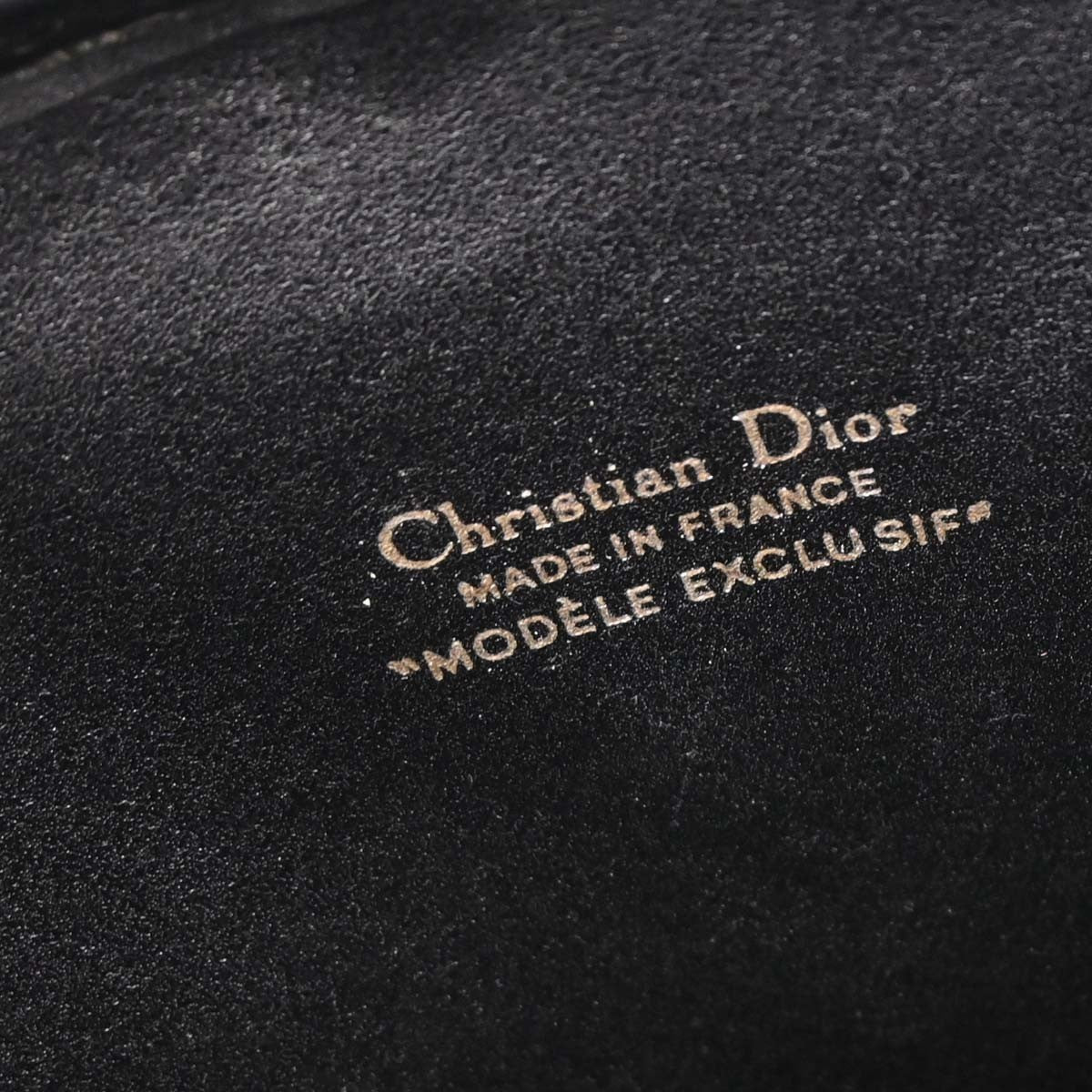 Christian Dior Vintage CD Trotter Handbag Canvas, BLACK, CANVAS, Handbag