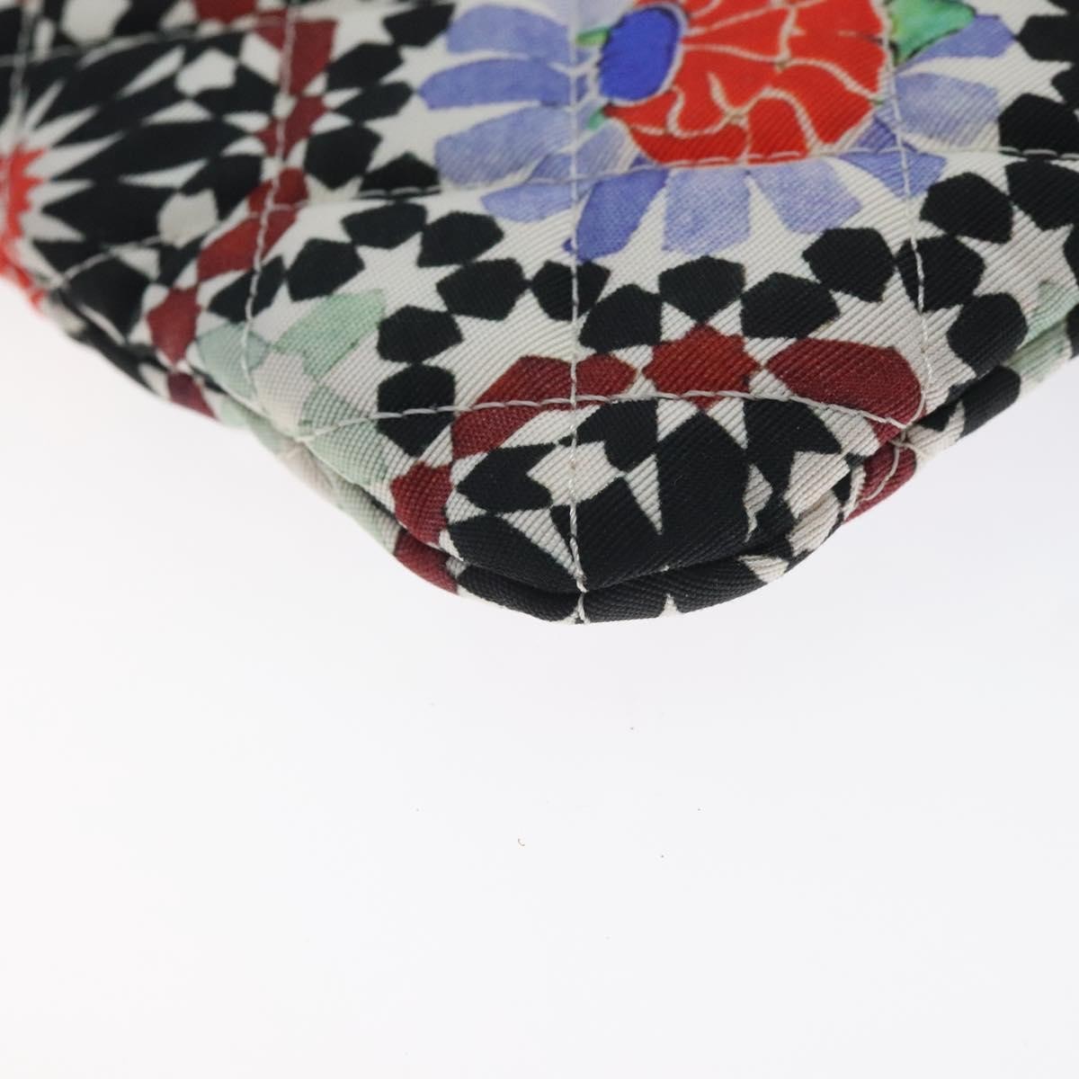 Chanel Dubai O Case Clutch Quilted Printed Nylon, BLACK, NYLON, Clutche & pouche